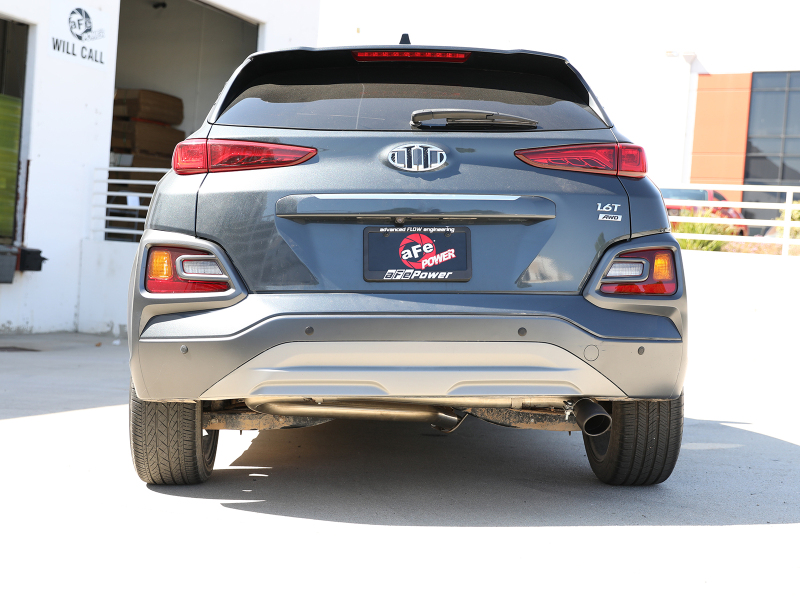 aFe Takeda 2.5in 304 SS Axle-Back Exhaust w/o Muffler w/BlackTips 18-22 Hyundai Kona L4-1.6L (t) AWD - Image 4