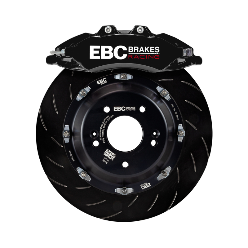 EBC Racing 2023+ Nissan 400Z Black Apollo-6 Calipers 355mm Rotors Front Big Brake Kit - Image 2