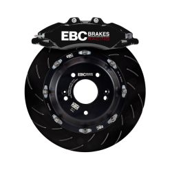 EBC Racing 07-13 BMW M3 (E90/E92/E82) Black Apollo-6 Calipers 380mm Rotors Front Big Brake Kit - Image 2