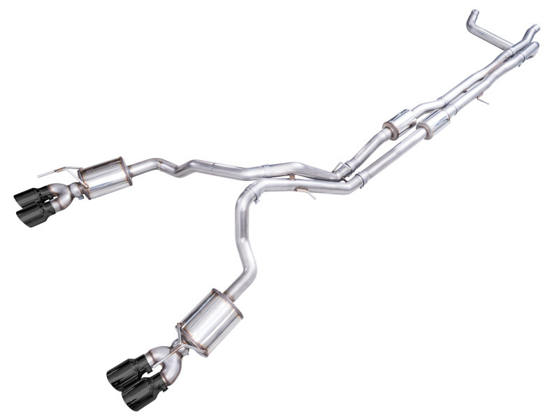 AWE 2021+ Chevy Suburban/GM Yukon XL 6.2L 0FG Edition Cat Back Exhaust - Quad Diamond Chrome Tips