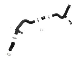 Alternative view of aFe 19-22 Hyundai Veloster N BladeRunner 2-1/4in to 2-1/2in Aluminum Hot Charge Pipe - Black