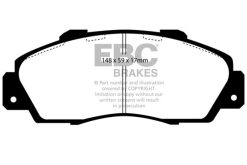 Alternative view of EBC 97-01 Acura Integra Type R Bluestuff Front Brake Pads