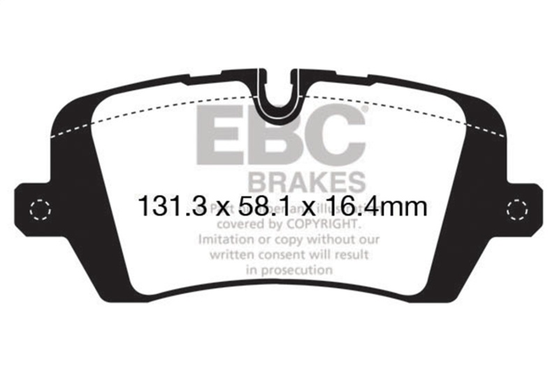 EBC 13+ Land Rover Range Rover 3.0 Supercharged Yellowstuff Rear Brake Pads - Image 2