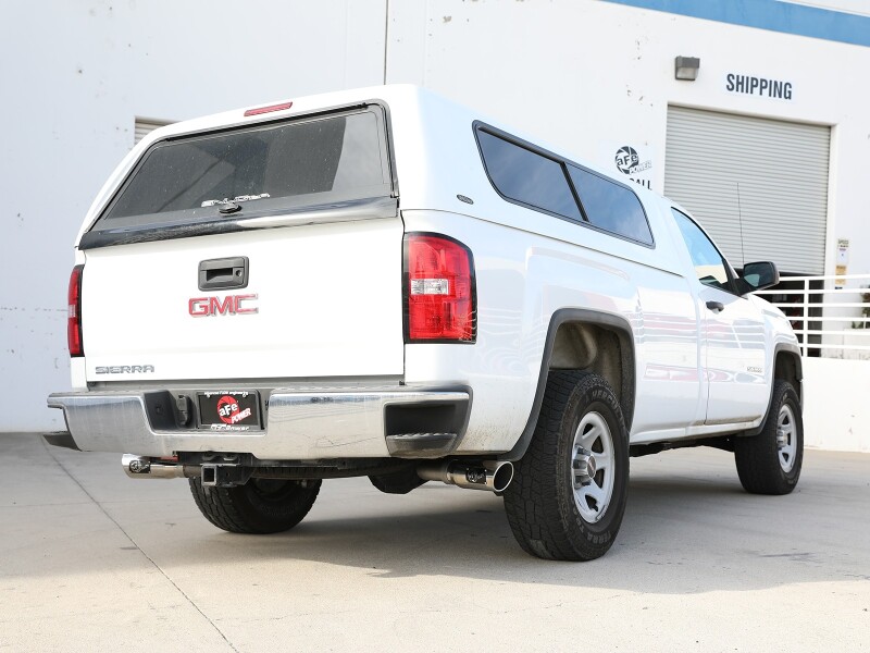 aFe Apollo GT Cat-Back Exhaust GM Trucks 09-18 V6-4.3L/V8-4.8/5.3L-Dual Rear-Side Exit Polish Tips - Image 6