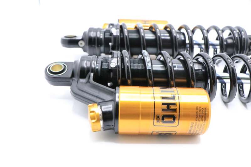 Ohlins 91-17 Harley-Davidson Dyna FXD STX 36 Blackline Shock Absorber w/ Gold Accents - Image 3