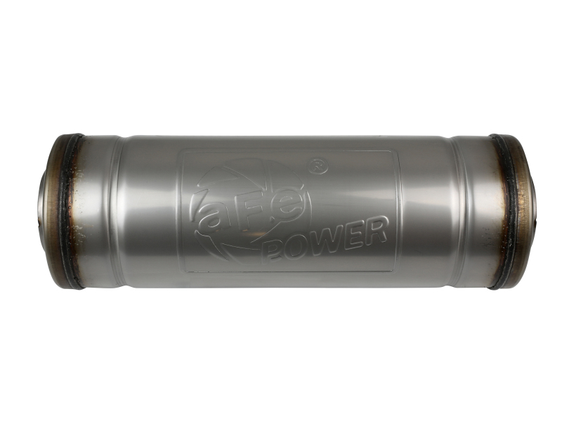 aFe MACH Force-Xp Muffler 3 IN ID Center/Center x 5 IN Dia. x 14 IN L - Round Body - Image 2