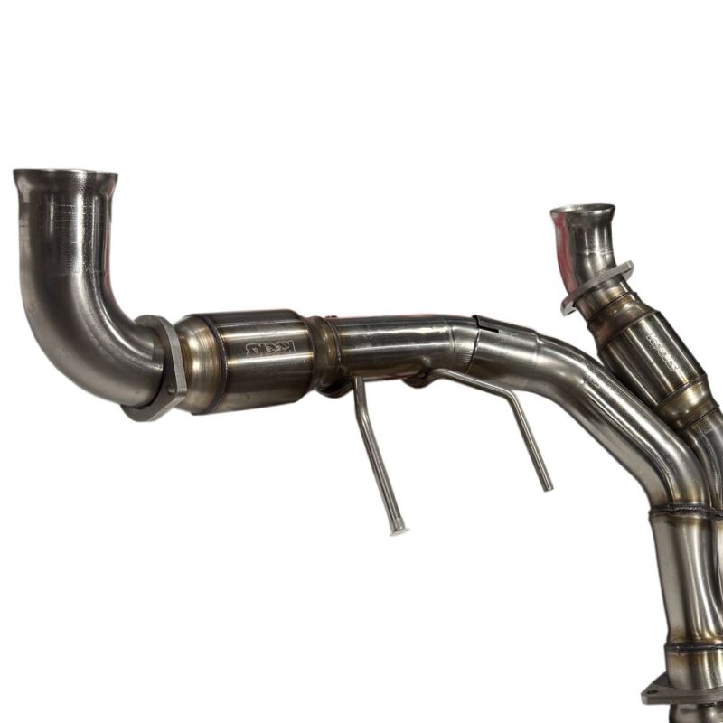 Kooks 21-26 Ford F150 5.0L 3in ULTRA GREEN Catted SS Y-Pipe (To OEM Conn.) Kooks HDR Required - Image 3