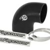 aFe Magnum FORCE Intake Coupling Kit (3-1/2 IN to 3 IN ID x 90 Deg.) Elbow Reducing Coupler - Black