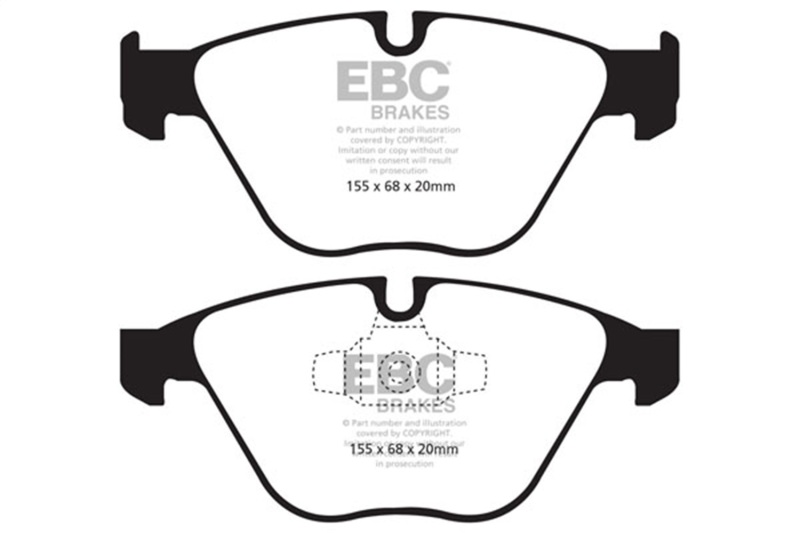 EBC 13+ BMW X1 2.0 Turbo (28i) Yellowstuff Front Brake Pads - Image 2