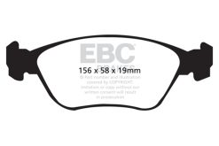 Alternative view of EBC 98-05 Volvo C70 2.3 Turbo T5 (16in Wheels) Yellowstuff Front Brake Pads