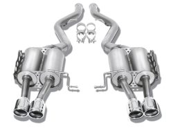 Borla 14-16 Toyota Camry 3.5L AT FWD 4DR 2.25in Touring Rear Section Exhaust 3.5in x 4.25in Tips - Image 4