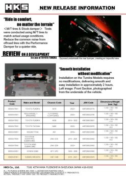 HKS Performance Damper for 2014 - 2020 Subaru WRX (STI) - Image 3