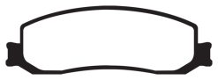 Alternative view of EBC 12 Ford F350 (inc Super Duty) 6.2 DRW 2WD Yellowstuff Front Brake Pads