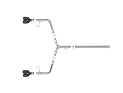 Alternative view of aFe Takeda 21-24 Kia K5 GT L4-2.5L (t) SS Axle-Back Exhaust System w/ Carbon Fiber Tips