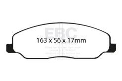 Alternative view of EBC 05-10 Ford Mustang 4.0 Yellowstuff Front Brake Pads
