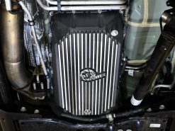 aFe 20-25 GM Diesel V8-6.6L L5P Transmission Pan w/ Machined Fins - Black - Image 7