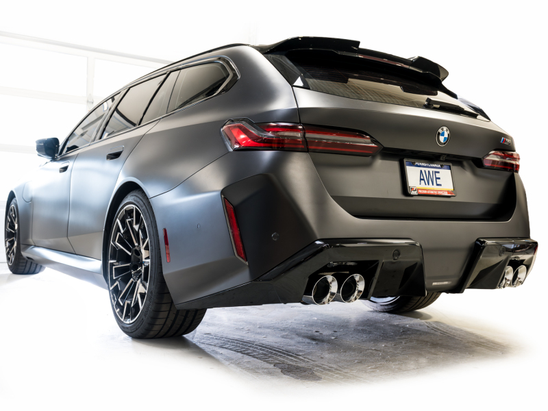 AWE Tuning BMW G90/G99 M5 Touring Edition Cat-Back Exhaust - Chrome Silver Tips - Image 8