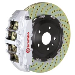 Brembo 03-08 SL55 AMG Front GT BBK 8 Piston Cast 380x34 2pc Rotor Drilled-Silver