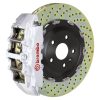 Brembo 04-08 Ram 1500 Front GT BBK 6 Piston Cast 2pc 380x34 2pc Rotor Drilled-Silver