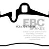 EBC 04-07 Porsche Cayenne 3.2 Redstuff Rear Brake Pads