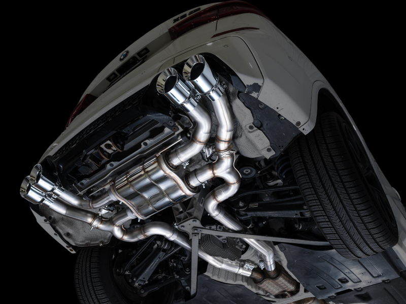 AWE Tuning 20-25 BMW X3 M/M Comp (F97) AWD SwitchPath Axle-Back Exhaust - Chrome Silver Tips - Image 11