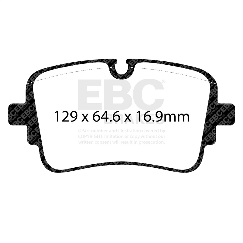 EBC 20-24 Audi S6 2.9TT (w/Cast Iron Rotors) Redstuff Rear Brake Pads