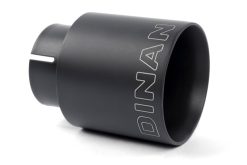 Alternative view of Dinan Double-Walled 4in Clamp-On Exhaust Tip - Black - 4in Outlet / 2.75in Inlet