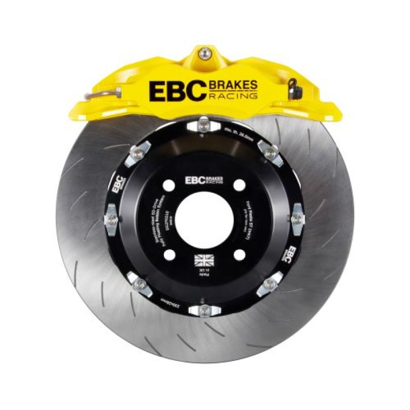 EBC Racing 12-17 Ford Fiesta ST (Mk7) Yellow Apollo-4 Calipers 330mm Rotors Front Big Brake Kit - Image 2