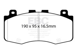 Alternative view of EBC 2018+ Jeep Grand Cherokee Trackhawk Bluestuff Front Brake Pads