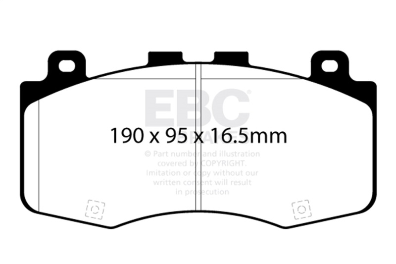 EBC 2018+ Jeep Grand Cherokee Trackhawk Yellowstuff Front Brake Pads - Image 2
