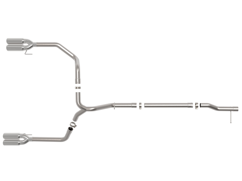 aFe GM Trucks 23-24 L6-3.0L (td) LZ0 Vulcan Series 3in 304 SS DPF-Back Exhaust System w/Polished Tip - Image 3
