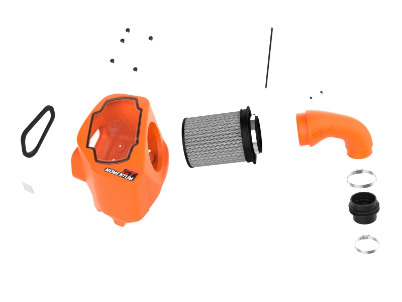 aFe POWER Momentum GT Pro Dry S Intake System 24-25 Toyota Land Cruiser (J250) - Orange Edition - Image 2