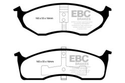 Alternative view of EBC 99-04 Chrysler 300M 3.5 Yellowstuff Front Brake Pads