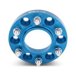 Alternative view of Mishimoto Wheel Spacers - 6x139.7 - 95.1 - 25 - M14 - Blue