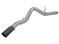 Alternative view of aFe LARGE Bore HD 5in Exhausts DPF-Back SS w/ Black Tips 16-17 GM Diesel Truck V8-6.6L (td) LML/L5P