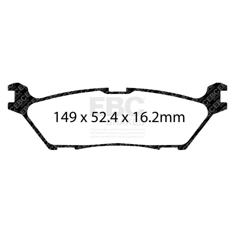 EBC 2022+ Ford Expedition 3.5TT Orangestuff Rear Brake Pads