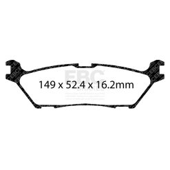 EBC 2021+ Ford F-150 2WD/4WD 2.7TT/3,5TT Yellowstuff Rear Brake Pads - Image 3