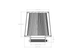 aFe Magnum FORCE Intake Replacement Air Filter w/ D2 Dry Media 4-1/2in F x8-1/2in B x7in T x8in H - Image 6