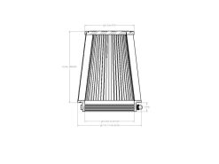aFe Magnum FORCE Intake Replacement Air Filter w/D2 Dura-Dry Media 5-1/2inF x(10x7)inB x 7inT x 8inH - Image 6
