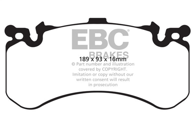 EBC 11-17 Audi A8 Quattro 6.3L Bluestuff Front Brake Pads - Image 4