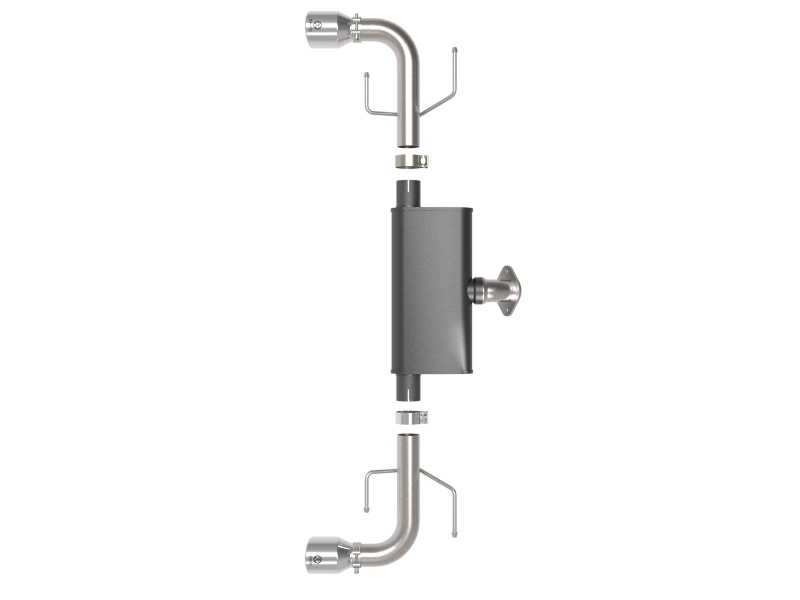 aFe Takeda 17-21 Mazda CX-5 2.5L (t) 2.5in. SS Axle-Back Exhaust System w/Polished Tips - Image 2