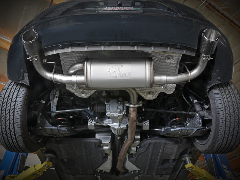 aFe 19-22 Mazda 3 L4 2.5L Takeda 3in to 2-1/2in 304 Stainless Steel Axle-Back Exhaust w/ Black Tip - Image 6