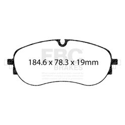 EBC 2021+ Audi Q4 e-Tron Electric Yellowstuff Front Brake Pads - Image 3