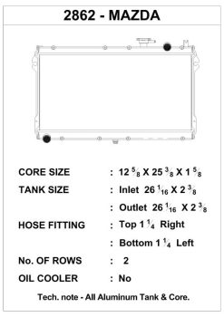 CSF 89-97 Mazda Miata Radiator - Image 4