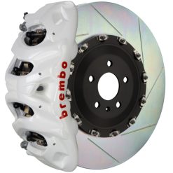Brembo 12-18 A6 2.0T Front GT BBK 6 Piston Cast 380x34 2pc Rotor Slotted Type1-White
