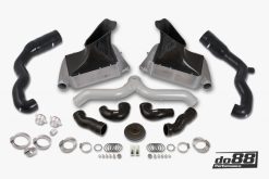 do88 07-09 Porsche 911 Turbo/GT2 (997.1) BigPack Intercooler Kit w/Silver Pipe + Inlets