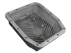 Alternative view of aFe POWER Transmission Pan Ford Trucks 80-92 (AOD Transmission)- Black w/ Machined Fins