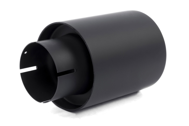 Dinan Double-Walled 4in Clamp-On Exhaust Tip - Black - 4in Outlet / 2.75in Inlet - Image 3