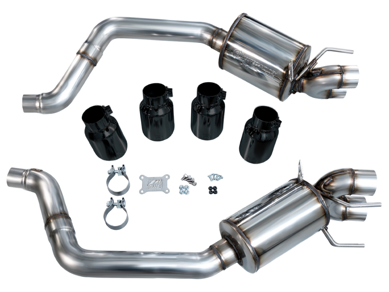 AWE Tuning 09-13 Chevrolet Corvette 6.2L Touring Edition Axle-Back Exhaust w/ Diamond Black Tips - Image 11