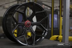 Vossen x Novitec NL4-5L 22x12.5in - 5x120 BP - ET34 - Gloss Black Lamborghini Revuelto Rear Wheel
